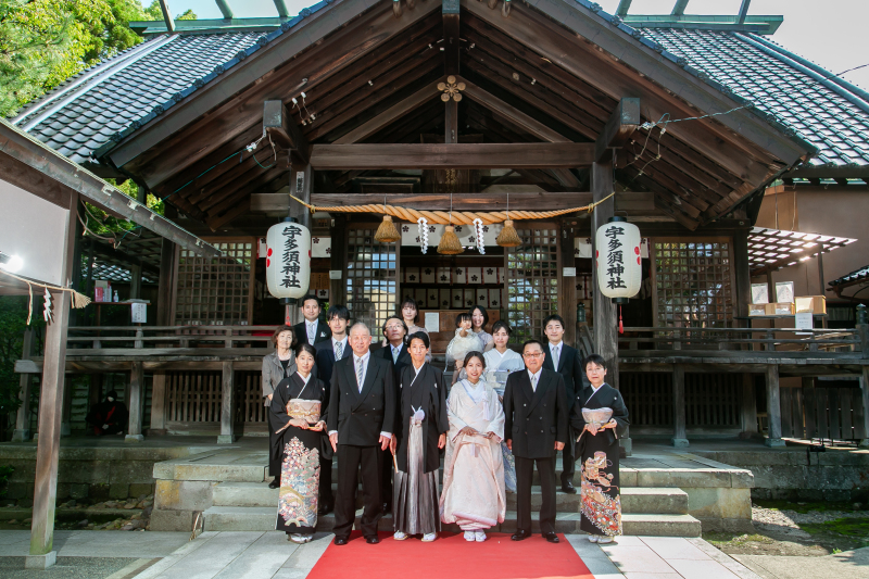 金沢市内神社挙式&前撮りセットプラン!衣装差額なし!