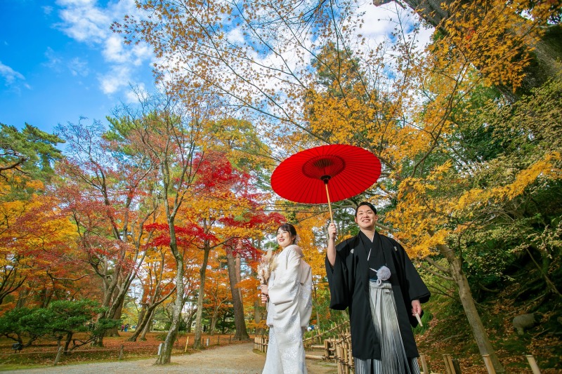 兼六園紅葉ロケーション撮影プラン(延期無料)