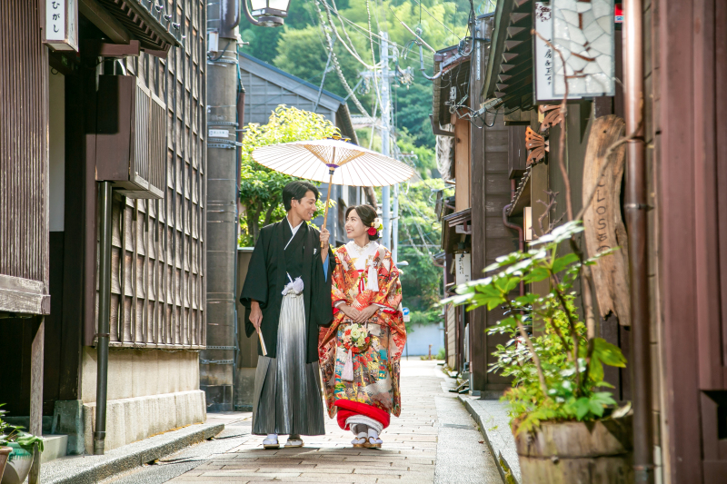 金沢市内神社挙式&前撮りセットプラン!衣装差額なし!