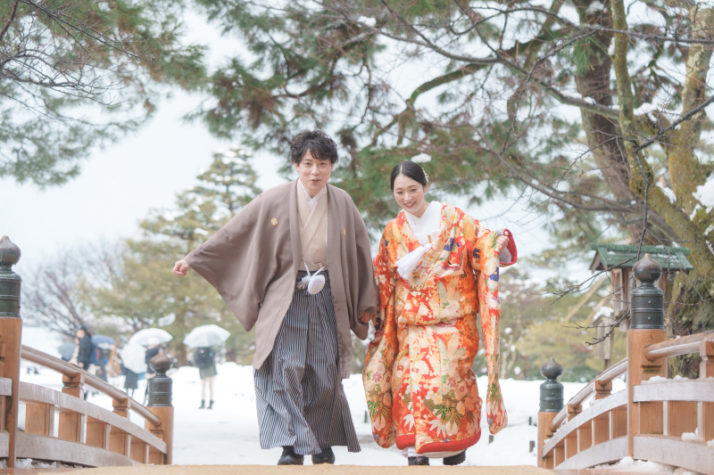 晴れの日の雪景色