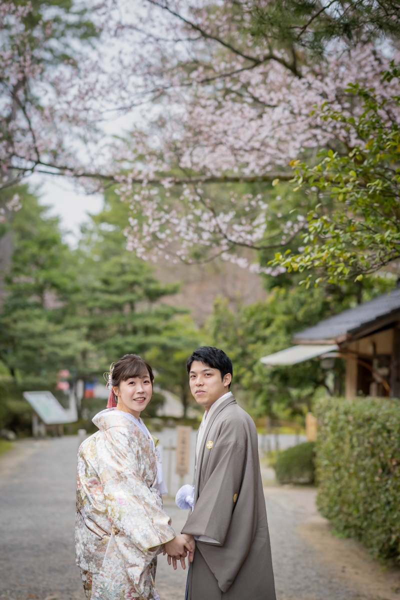 兼六園からロケーション撮影スタートです!