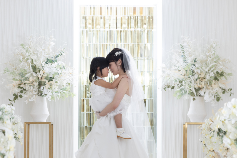 お子様と一緒にチャペルで親子フォトWEDDING !!