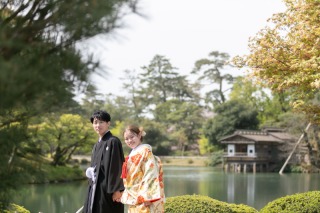 兼六園でロケーション撮影♪