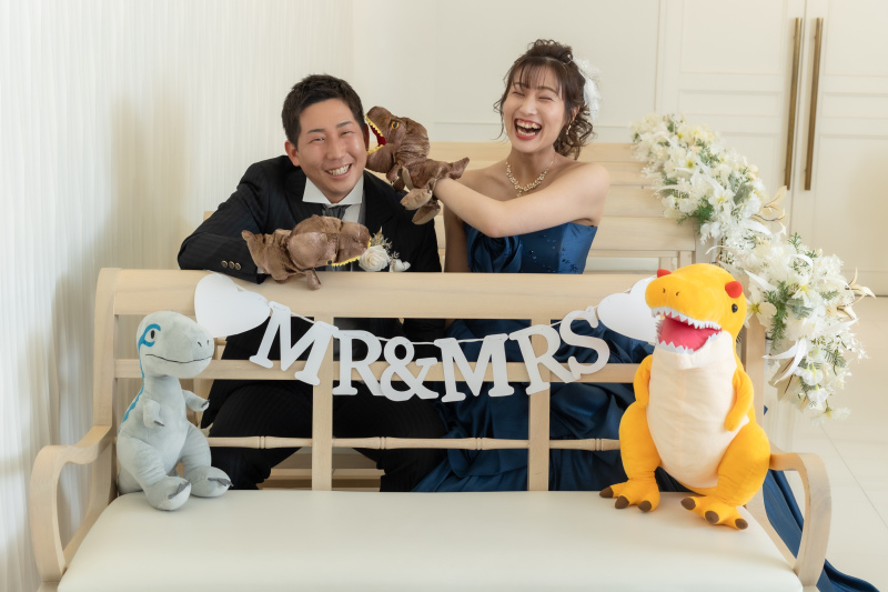 恐竜グッツと一緒に♪