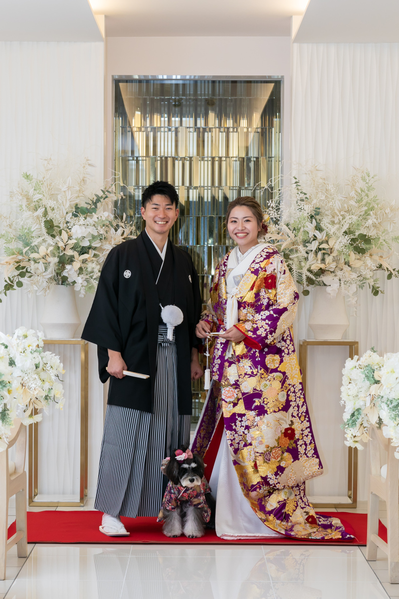 チャペルで和装写真♪