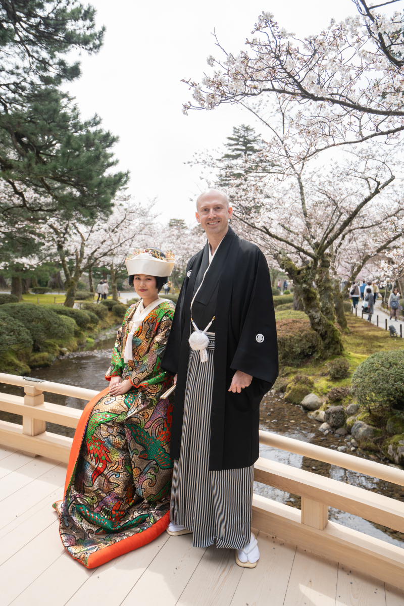 神社式前に~桜✿ロケーションフォト♪