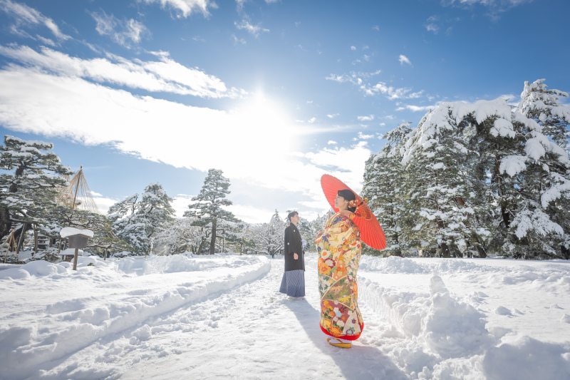 撮影中に晴れ模様に~!!