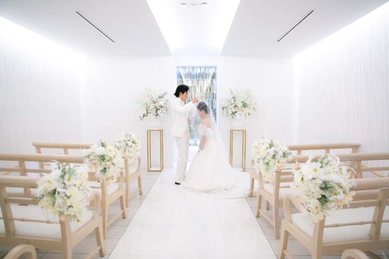 ベールアップのシーンです!