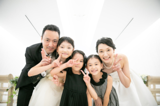 家族でフォトウェディング♪