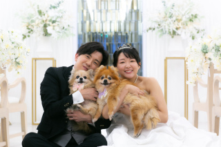わんちゃんとウエディング♪