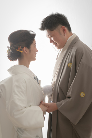 スタジオで和装撮影♪
