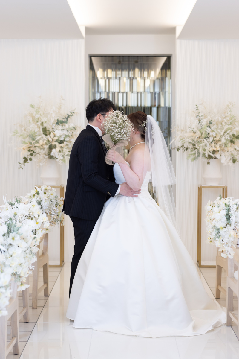 ブーケ越しの…♡