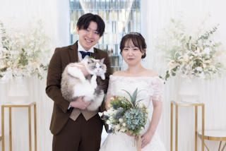 愛猫と残すウェディングフォト