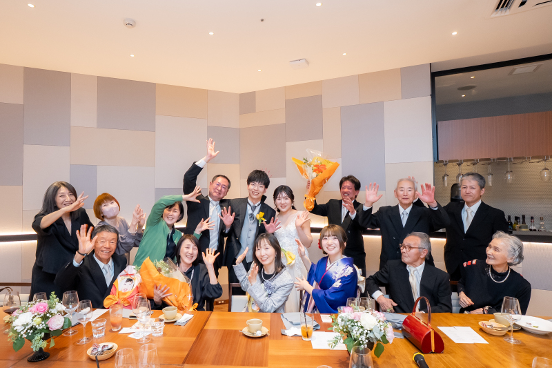 撮影の後は、ご家族様とアットホームな会食♪