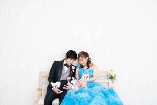 わんちゃんと一緒にフォトウェディング