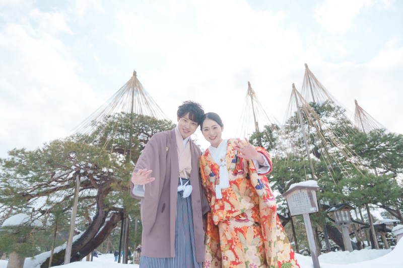 雪景色と青空のマッチング