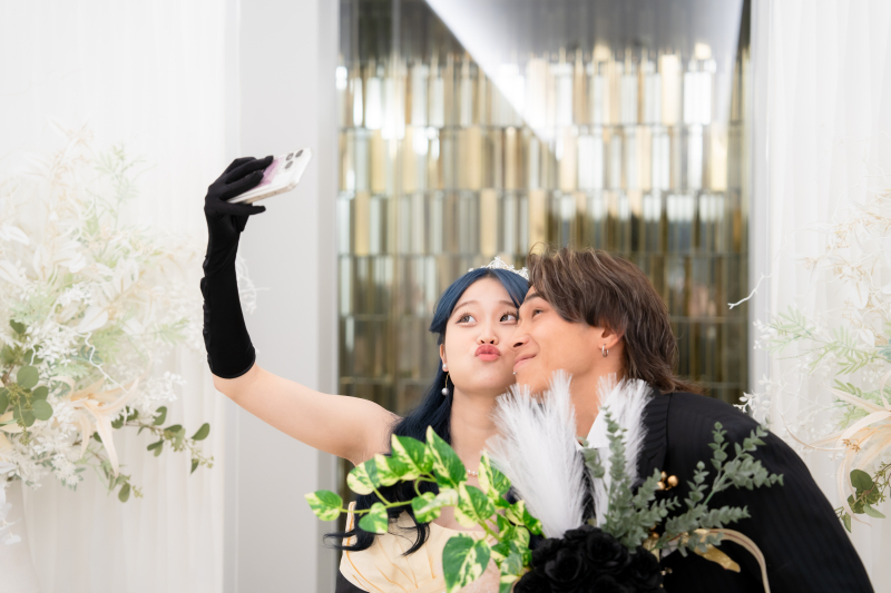 お2人の携帯でもご自由に撮影可能!