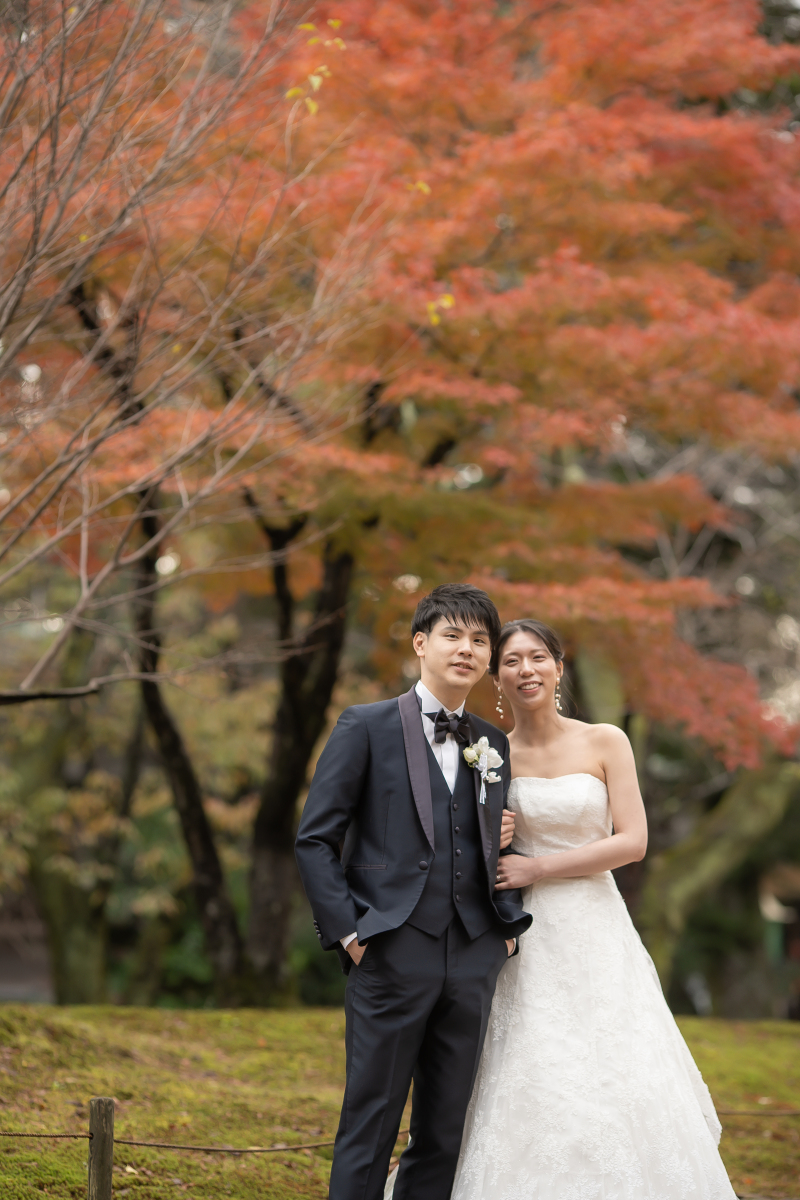 兼六園での撮影スタートです♪