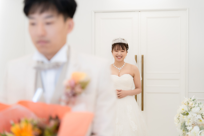 【ファーストミート】当日初めてドレス姿をお披露目