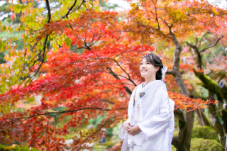 秋の兼六園でロケーション撮影♪