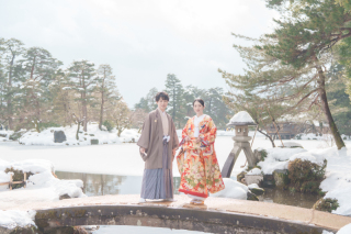 兼六園の雪景色