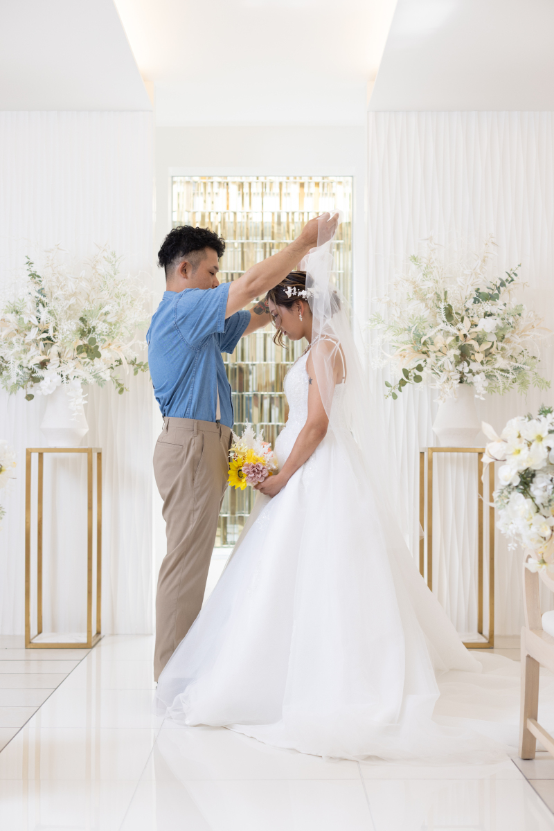 ふたりを結ぶベールアップ