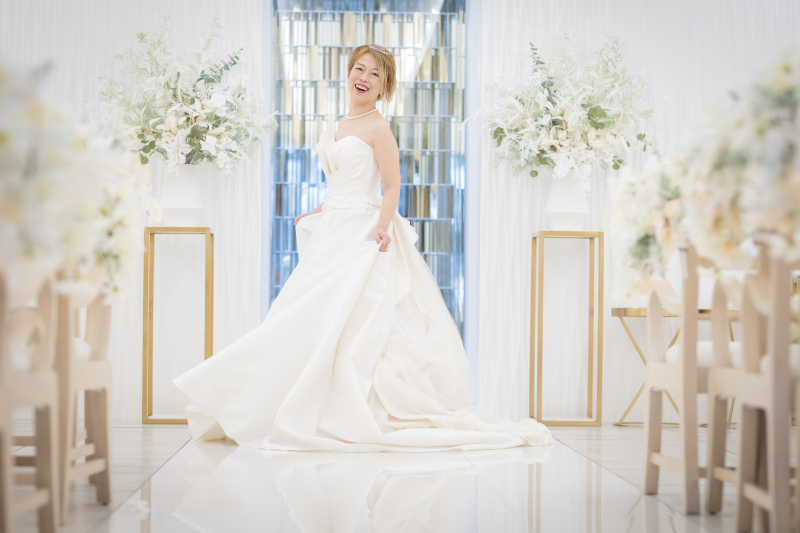 チャペルでソロフォトウエディング♪