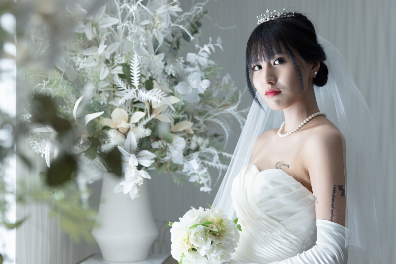 【よくばりプラン】ウェディングドレスもカラードレスも着たい方へ☆衣装チェンジ5分・撮影時間1時間！全データ50カット以上＊