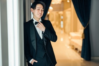 タキシード　ブラック(黒ベスト)