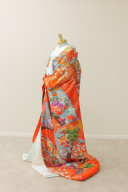 色打掛5茜に花車（朱）