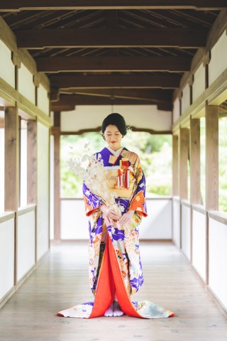 紫莉　紫引き振袖