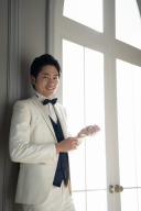 タキシード　ホワイト(黒ベスト)