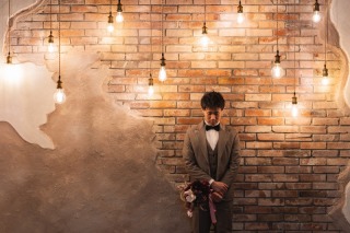 タキシード　カーキグレー