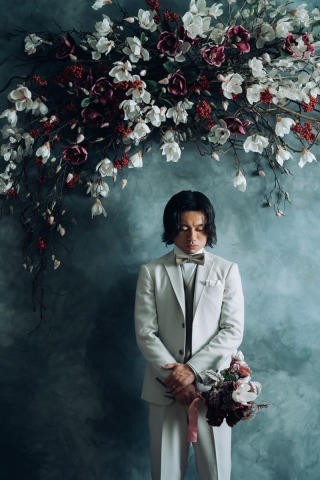 タキシード　ベージュ