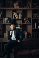 タキシード　ブラック(カマーバンド)