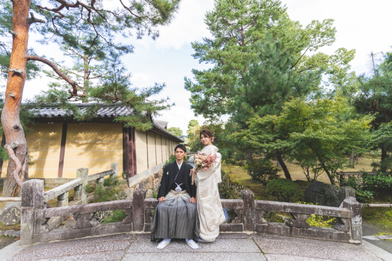 歴史と自然を感じる大覚寺にて和装フォト