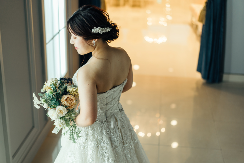 ご新婦様のバックショット