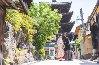 和装ロケーションフォト×洋装スタジオフォト