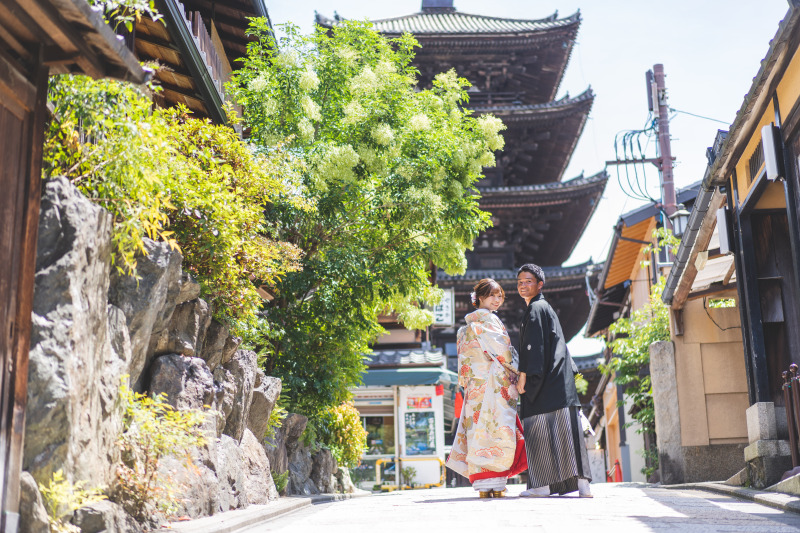 和装ロケーションフォト×洋装スタジオフォト