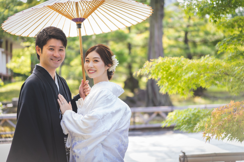 和装ロケーション(智積院)×洋装スタジオフォト(スタジオリシアン)