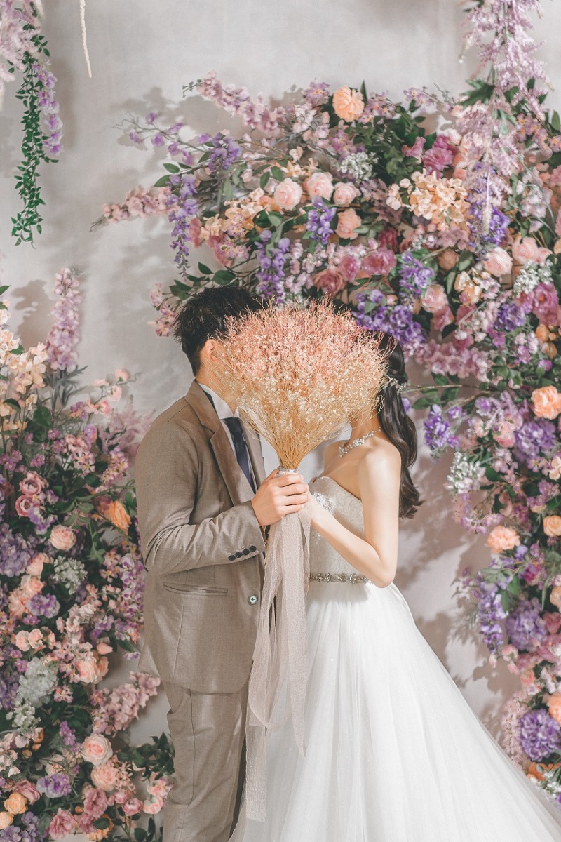 ブーケ顔隠しの術