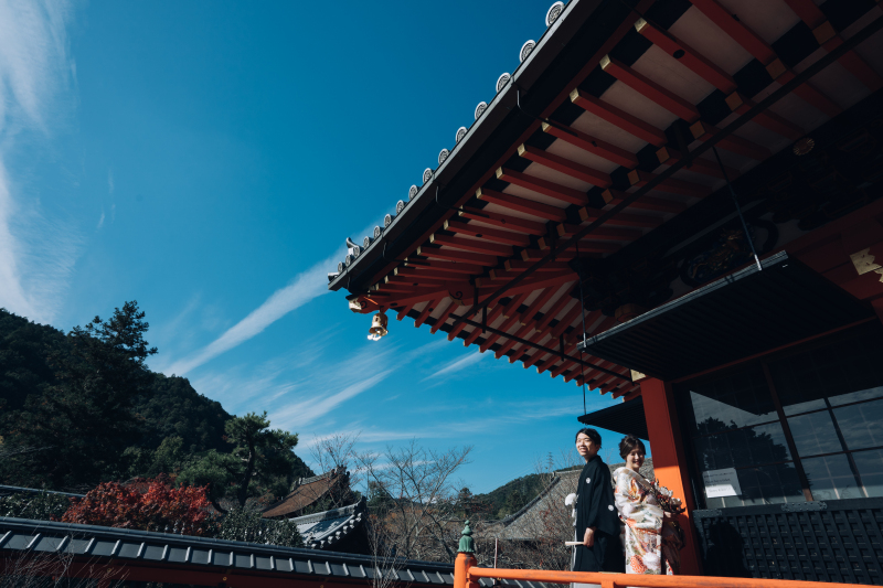 澄んだ青空でスケール感あるお写真に