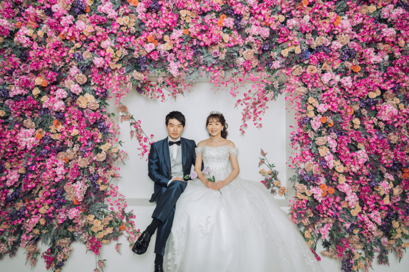 たっぷりのお花に包まれて