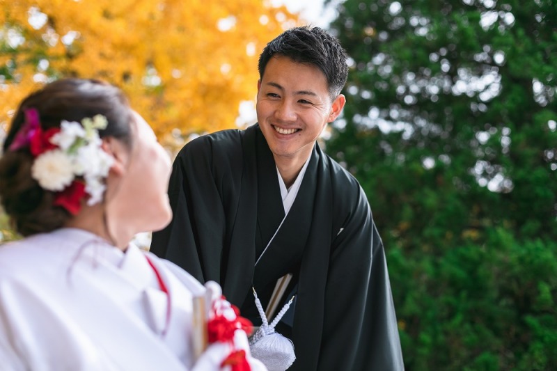 自然なおふたりショット