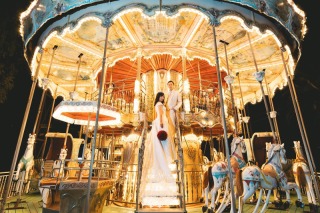 遊園地イルミネーション撮影