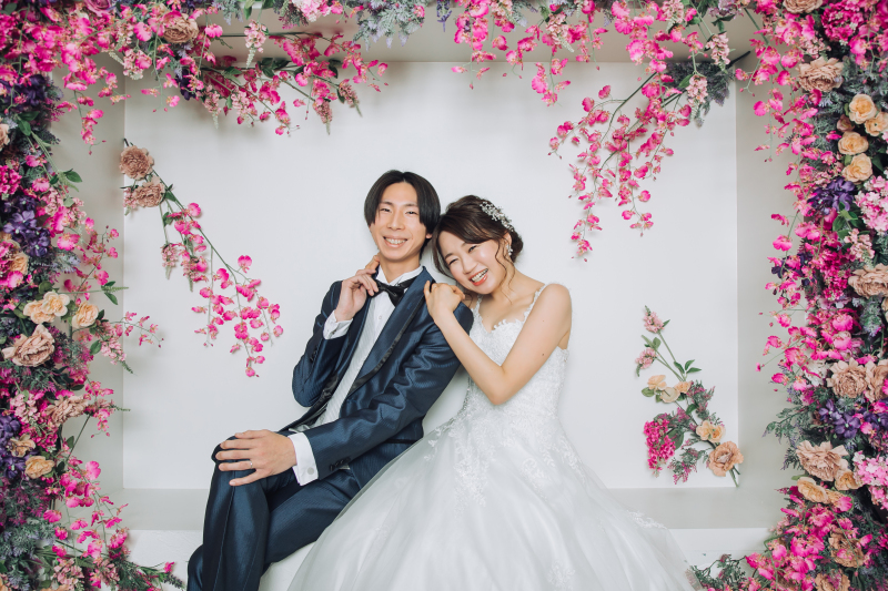 メインフラワーをバックに