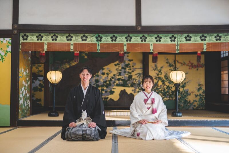 お揃いのポーズ