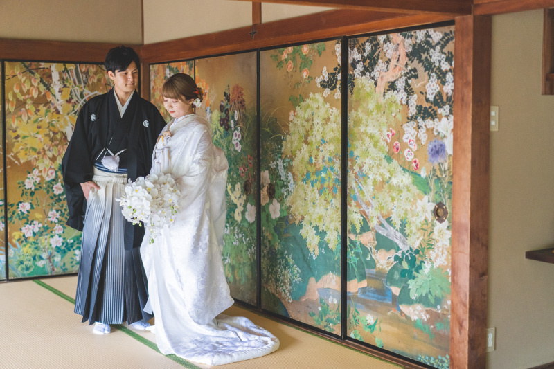 様々な表情を見せてくれる白河院での撮影