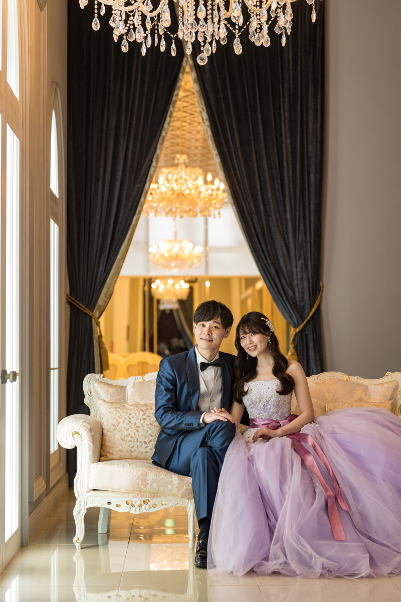 リシアン自慢のフレンチエントランスにて