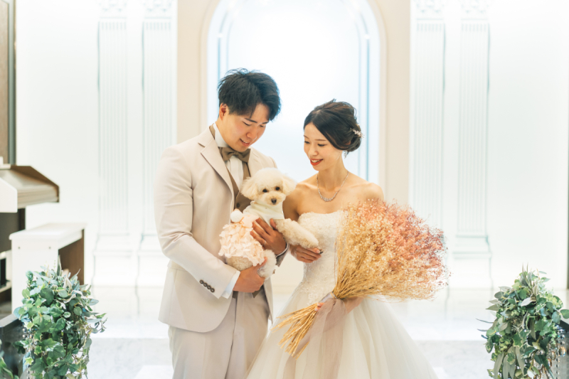 家族みんなでチャペルシーンを